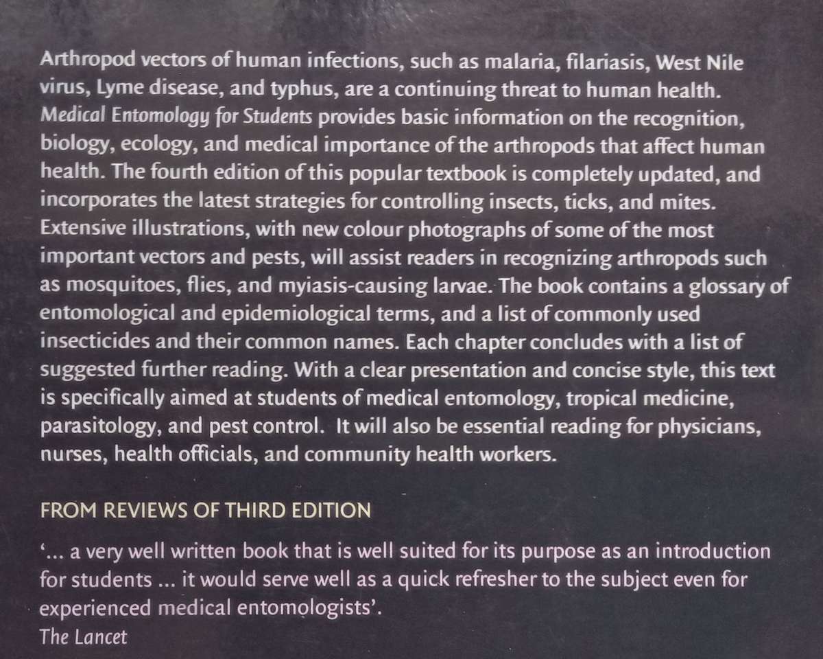 Medical Entomology for Students (4th Ed.) | Mike Service