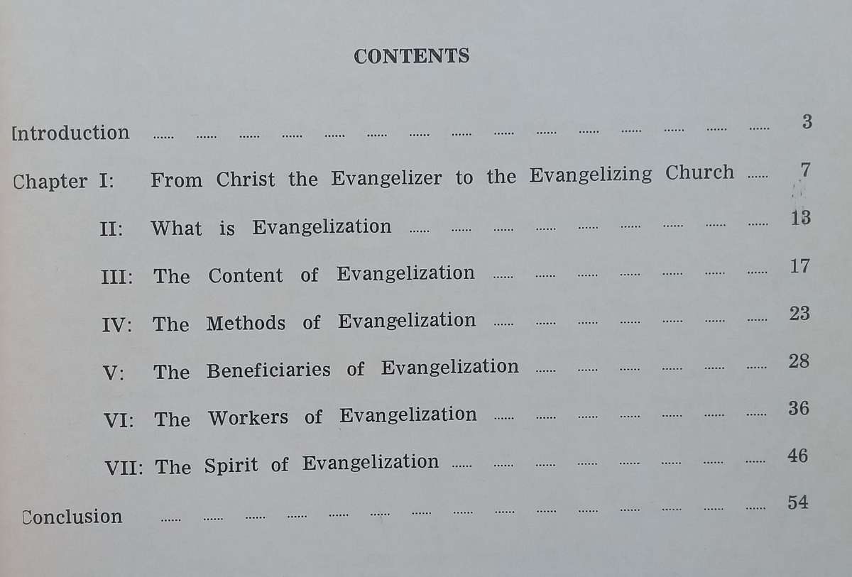 Evangelization in the Modern World | Pope Paul VI