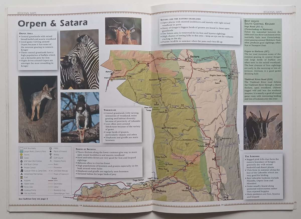 Prime Origins Kruger National Park Map Book
