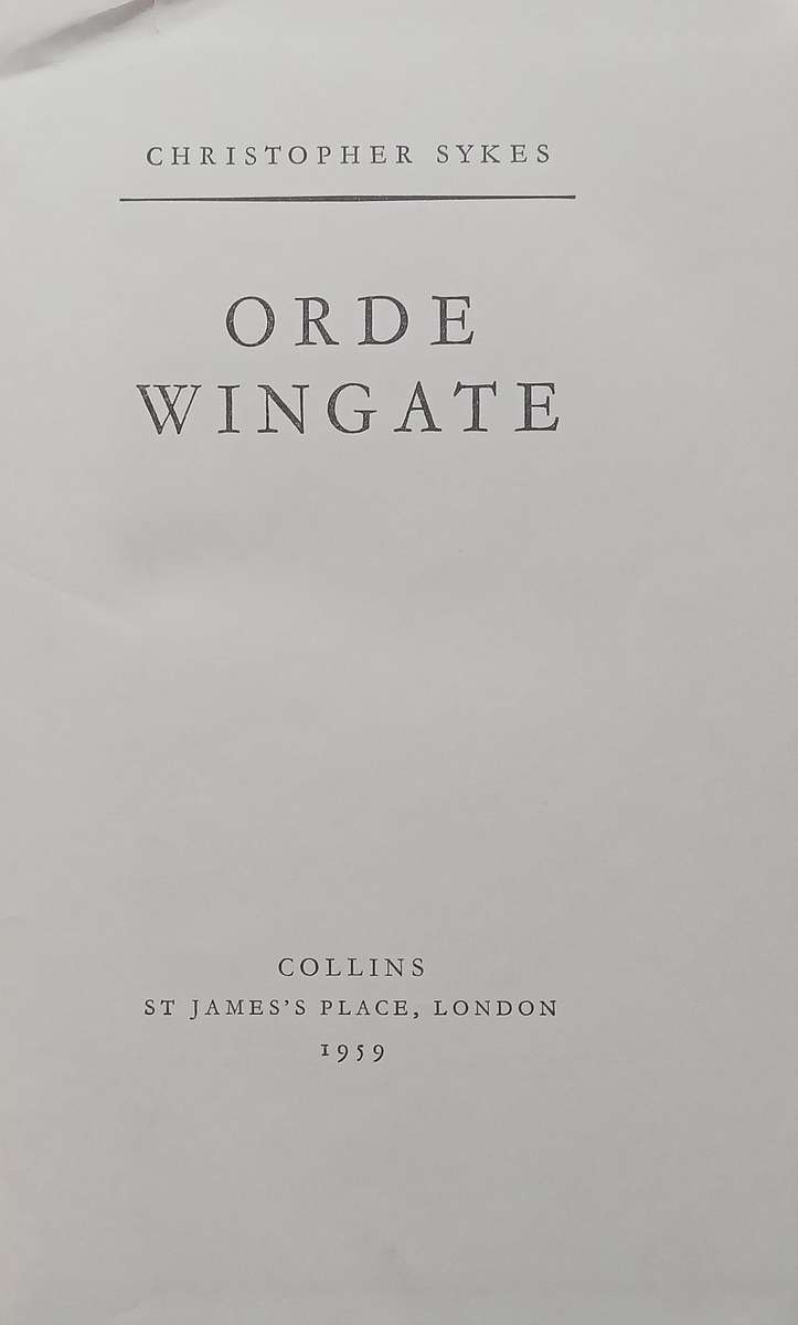 Orde Wingate | Christopher Sykes