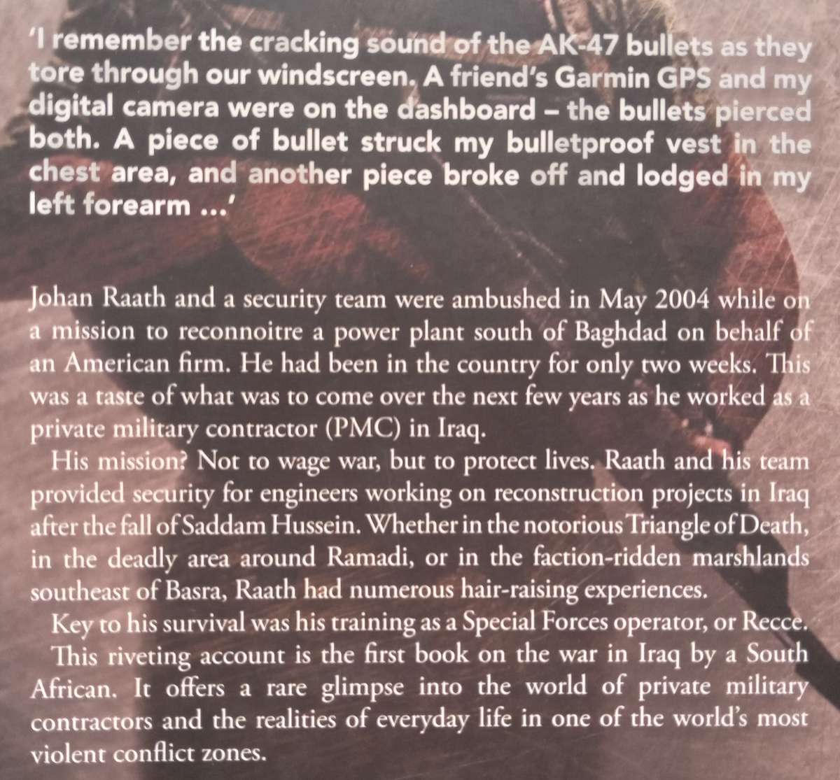 Blood Money: Stories of an Ex-Recces Missions as a Private Military Contractor in Iraq (Inscri...