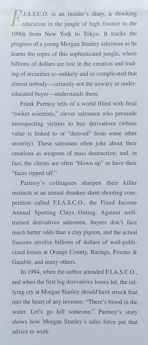 F.I.A.S.C.O. Blood in the Water on Wall Street | Frank Partnoy