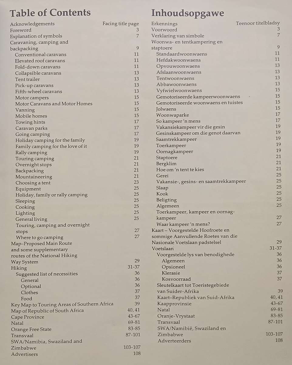 The Caravan Park, Camping & Backpacking Guide to Southern Africa (9th Ed.)