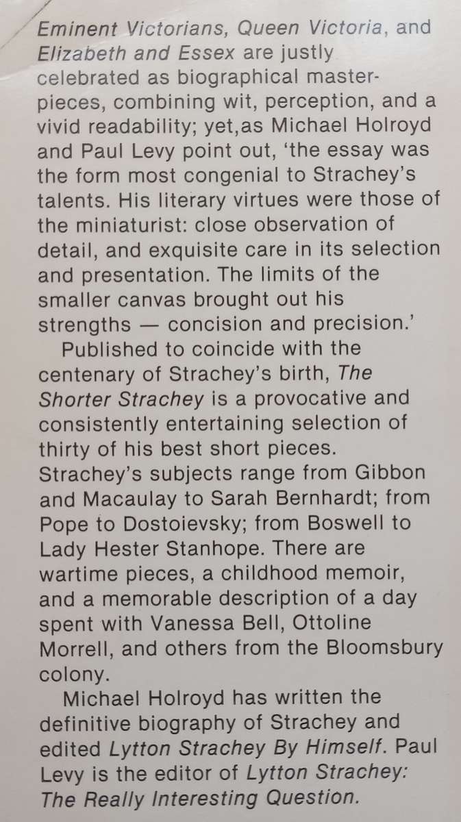 The Shorter Strachey | Michael Holroyd & Paul Levy (Eds.)