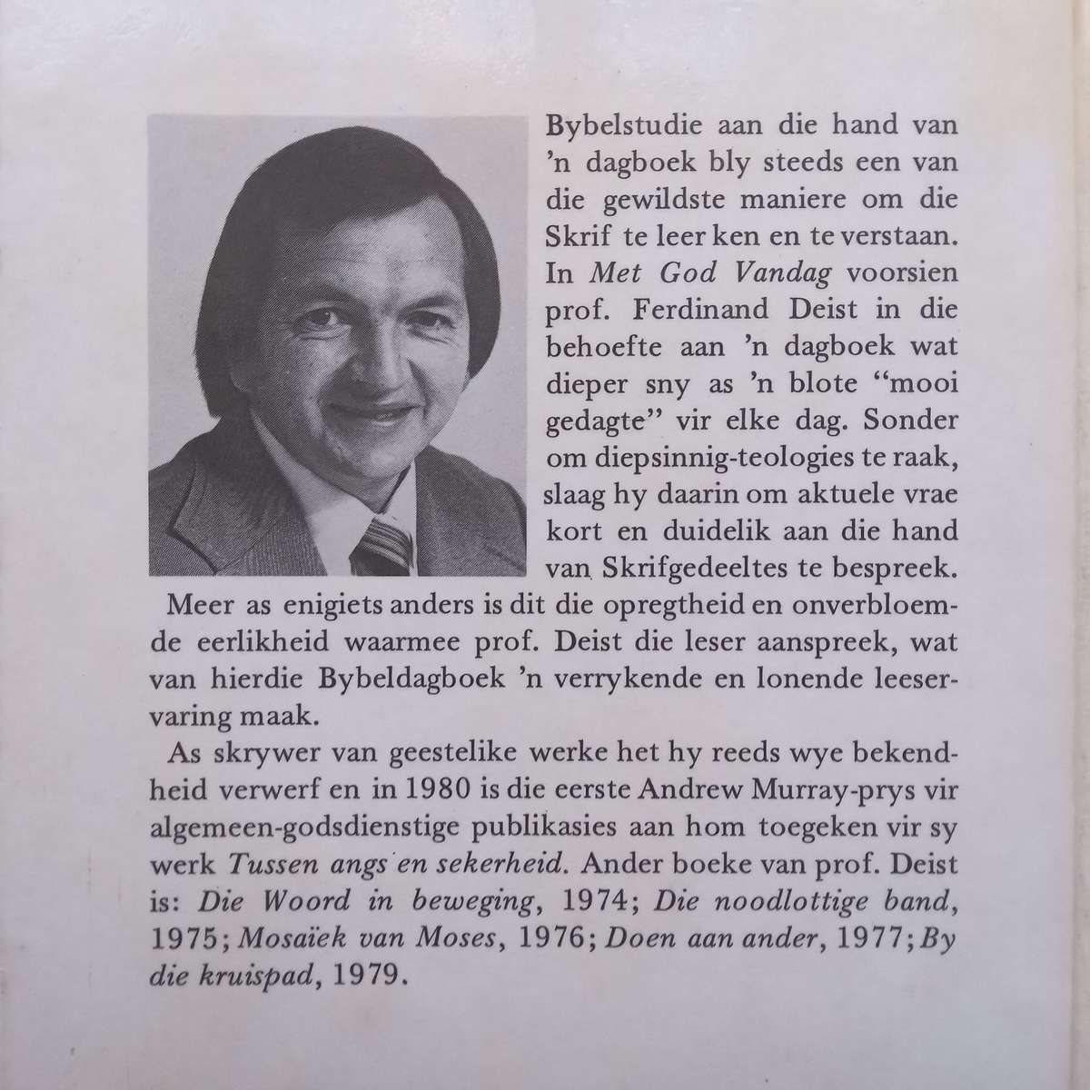 Met God Vandag: n Bybeldagboek (Afrikaans) | Ferdinand Deist