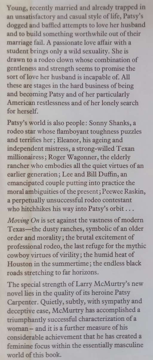 Moving On (First UK Edition, 1971) | Larry McMurty