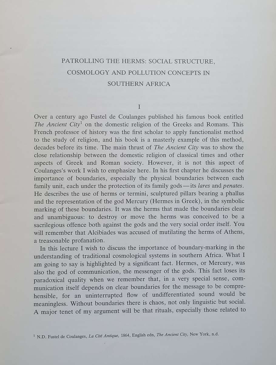 Patrolling the Herms: Social Structure, Cosmology and Pollution Concepts in Southern Africa | H. ...