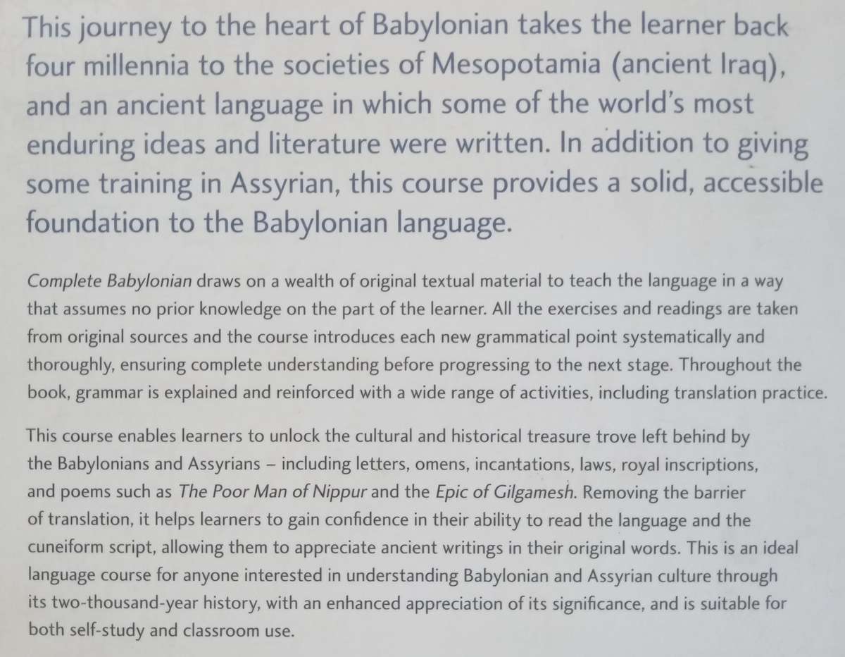 Complete Babylonian: A Comprehensive Guide to Reading and Understanding Babylonian with Original ...