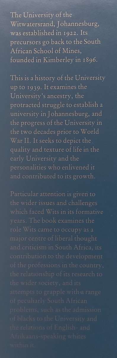 Wits: The Open Years (Inscribed by Author) & The Early Years | Bruce K. Murray