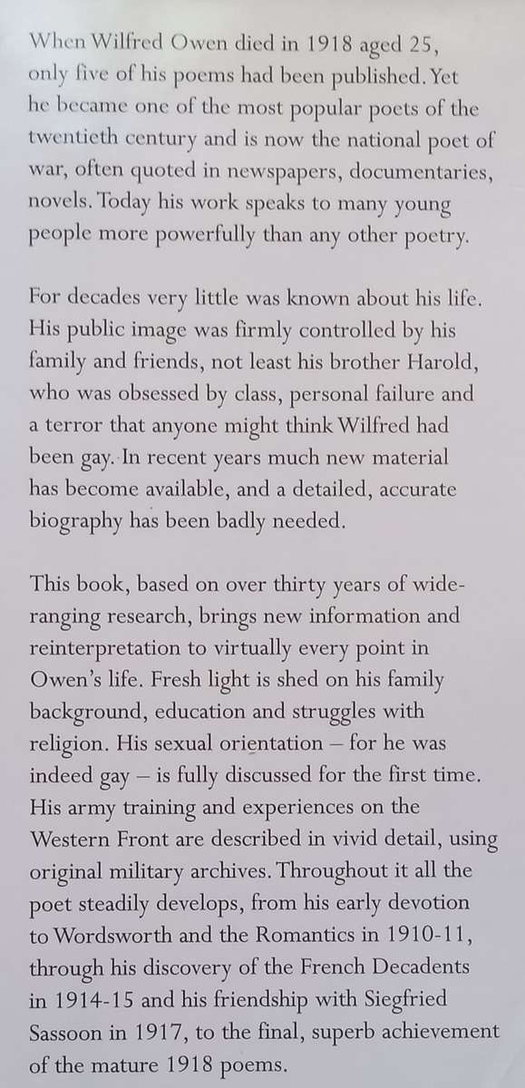 Wilfred Owen: A New Biography | Dominic Hibberd