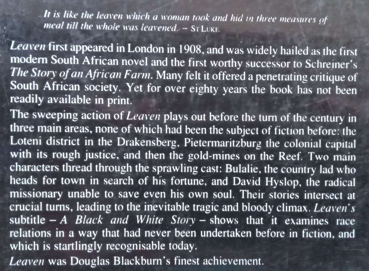 Leaven: A Black and White Story | Douglas Blackburn