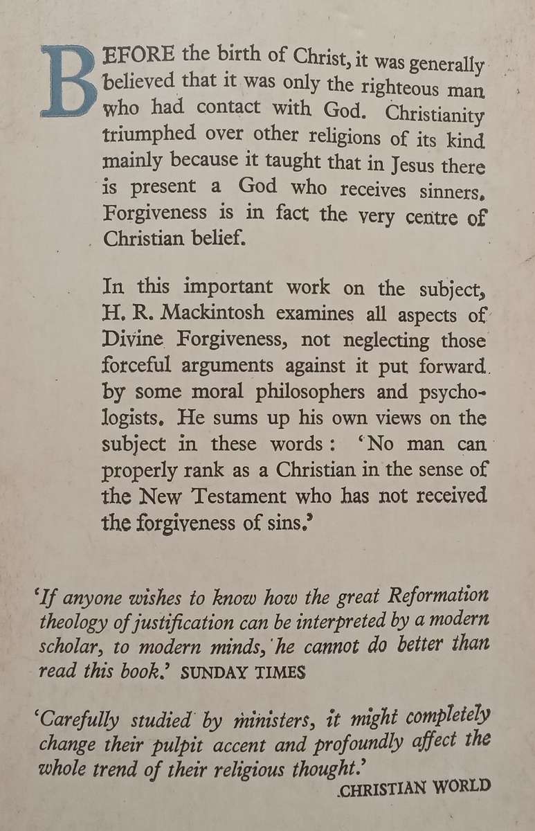 The Christian Experience of Forgiveness | H. R. Mackintosh