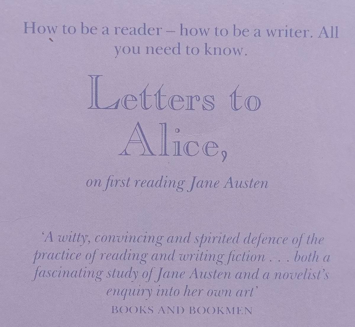 Letters to Alice, on First Reading Jane Austen | Fay Weldon