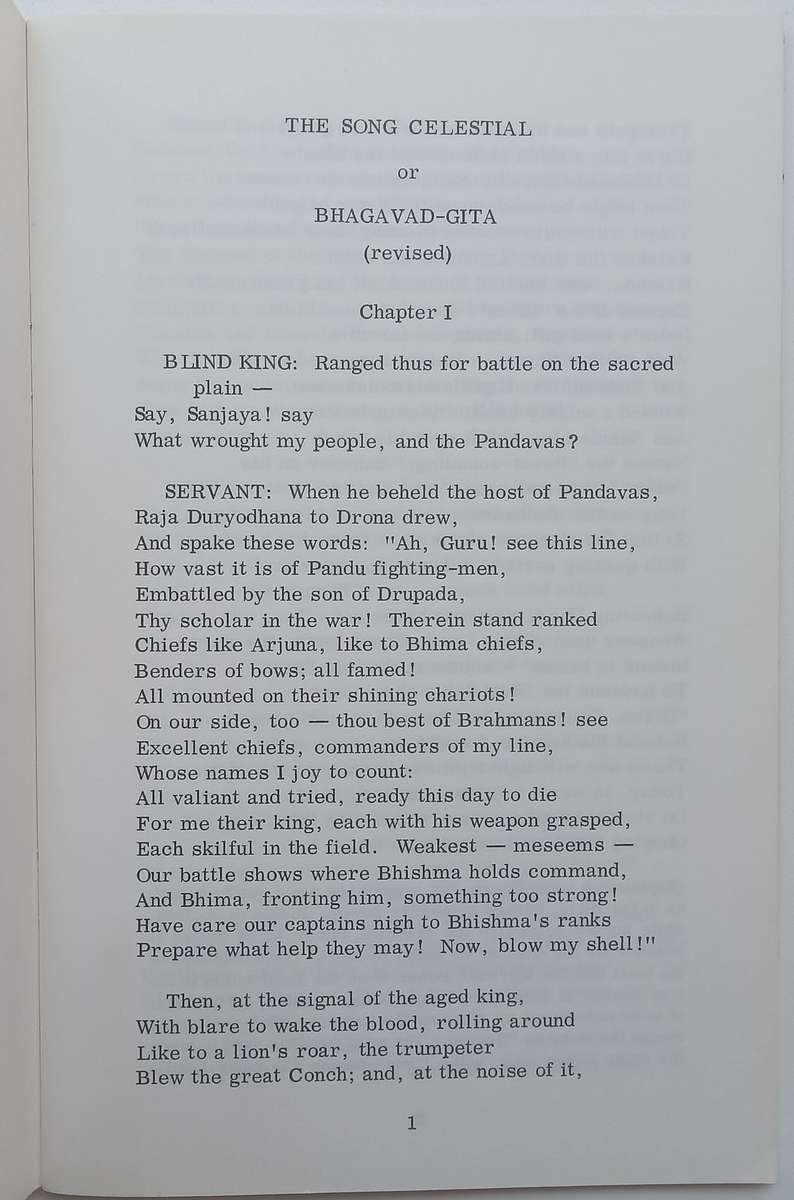 Bhagavad-Gita or The Song Celestial