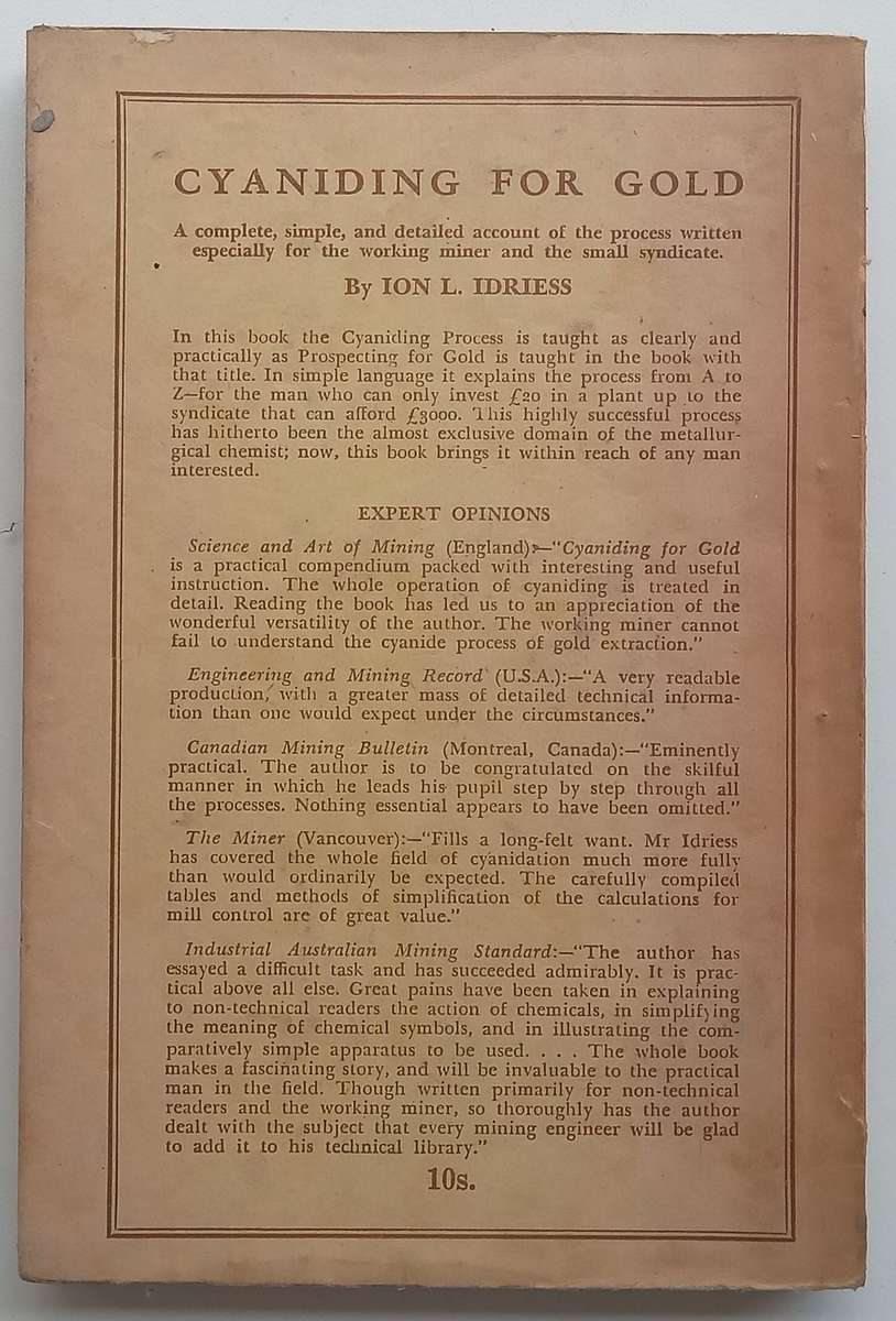 Prospecting for Gold (9th Edition, 1946) | Ion L. Idriess