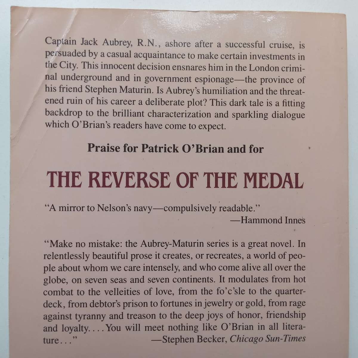 The Reverse of the Medal | Patrick OBrian