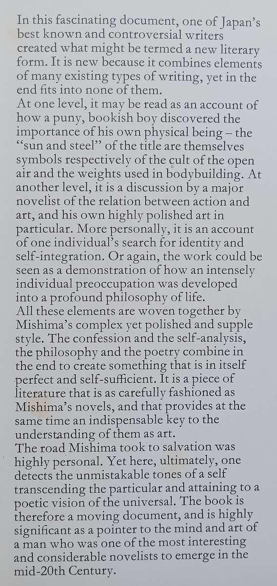 Sun & Steel (First Edition, 1971) | Yukio Mishima