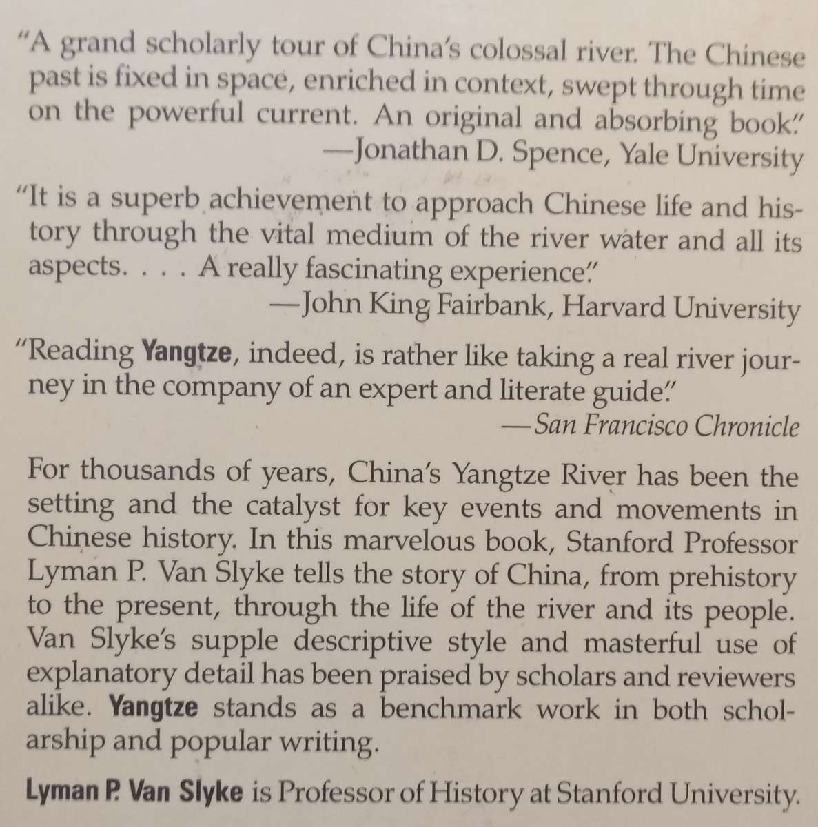 Yangtze: Nature, History and the River | Lyman P. van Slyke