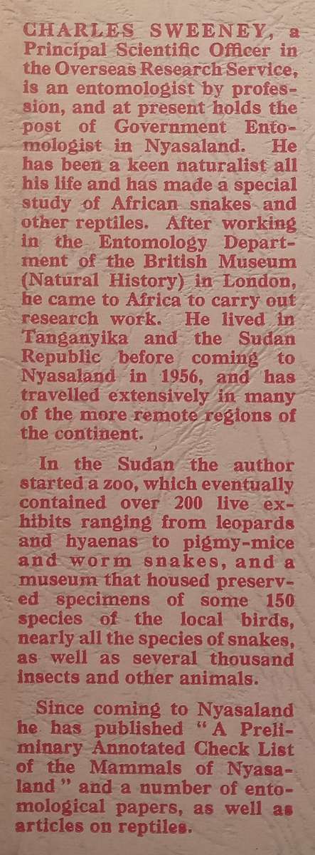 Snakes of Nyasaland | R. C. H. Sweeney