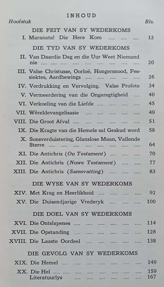 Die Wederkoms van Christus (First Edition, 1949, Afrikaans) | D. J. Barnard