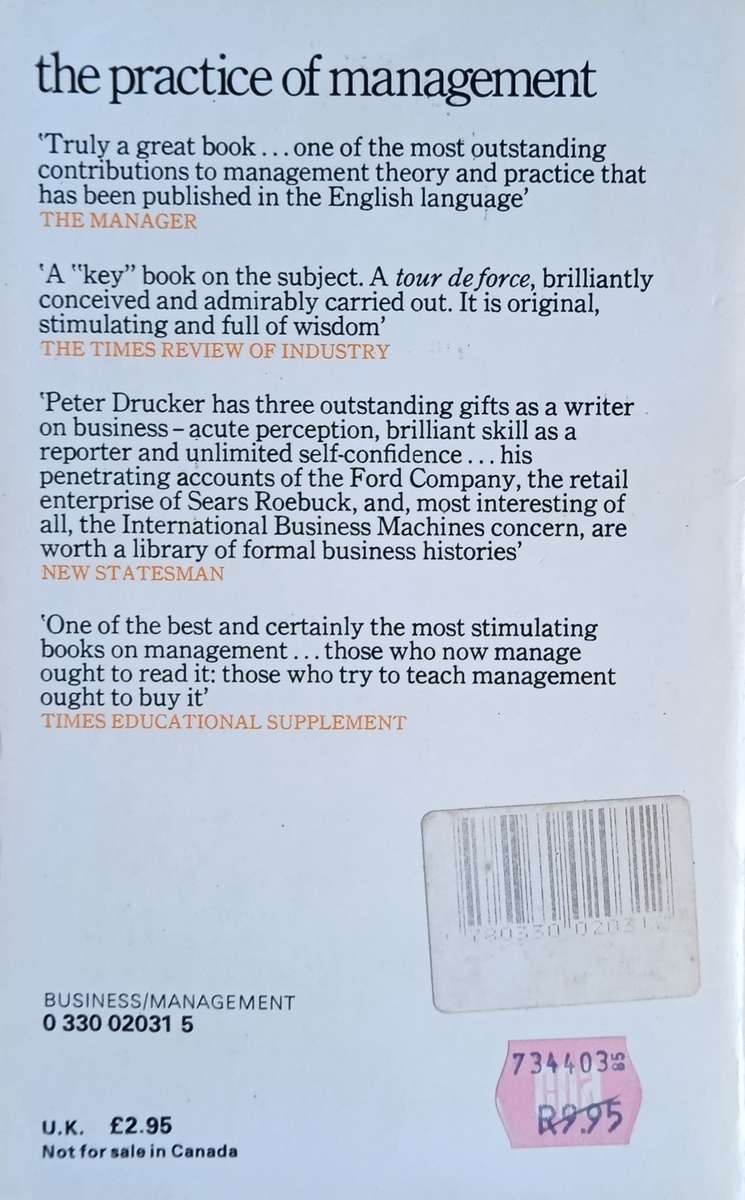 The Practice of Management | Peter F. Drucker