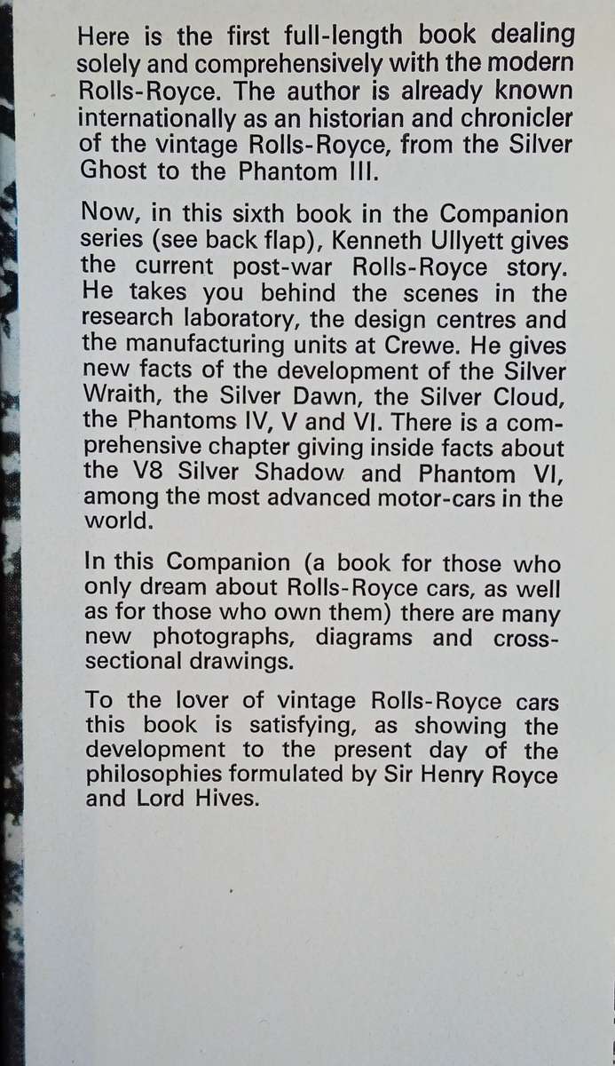 The Rolls Royce Companion | Kenneth Ullyet