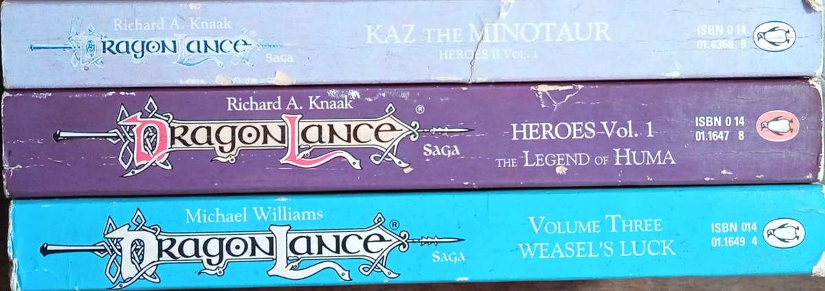Dragonlance Saga: Kaz the Minotaur, The Legend of Huma and Weasel's Luck | Richard A. Knaak, Rich...