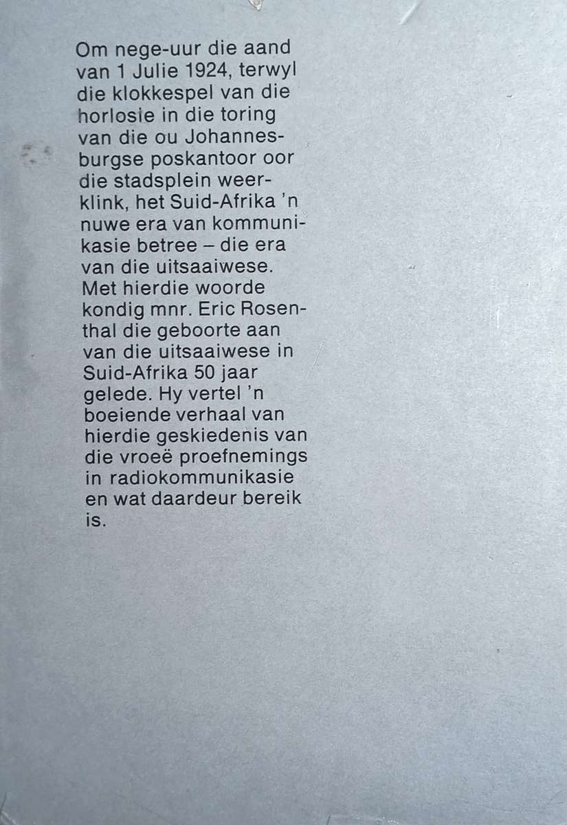 U Het Geluister: 'n Geskiedenis van die Vroe Dae van Radio-Uitsending in Suid-Afrika [Afrikaans...