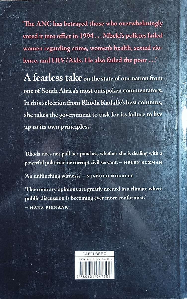 In Your Face: Passionate Conversations About People and Politics | Rhoda Kadalie