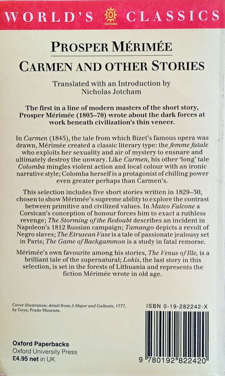 Carmen and Other Stories | Prosper Mérimée