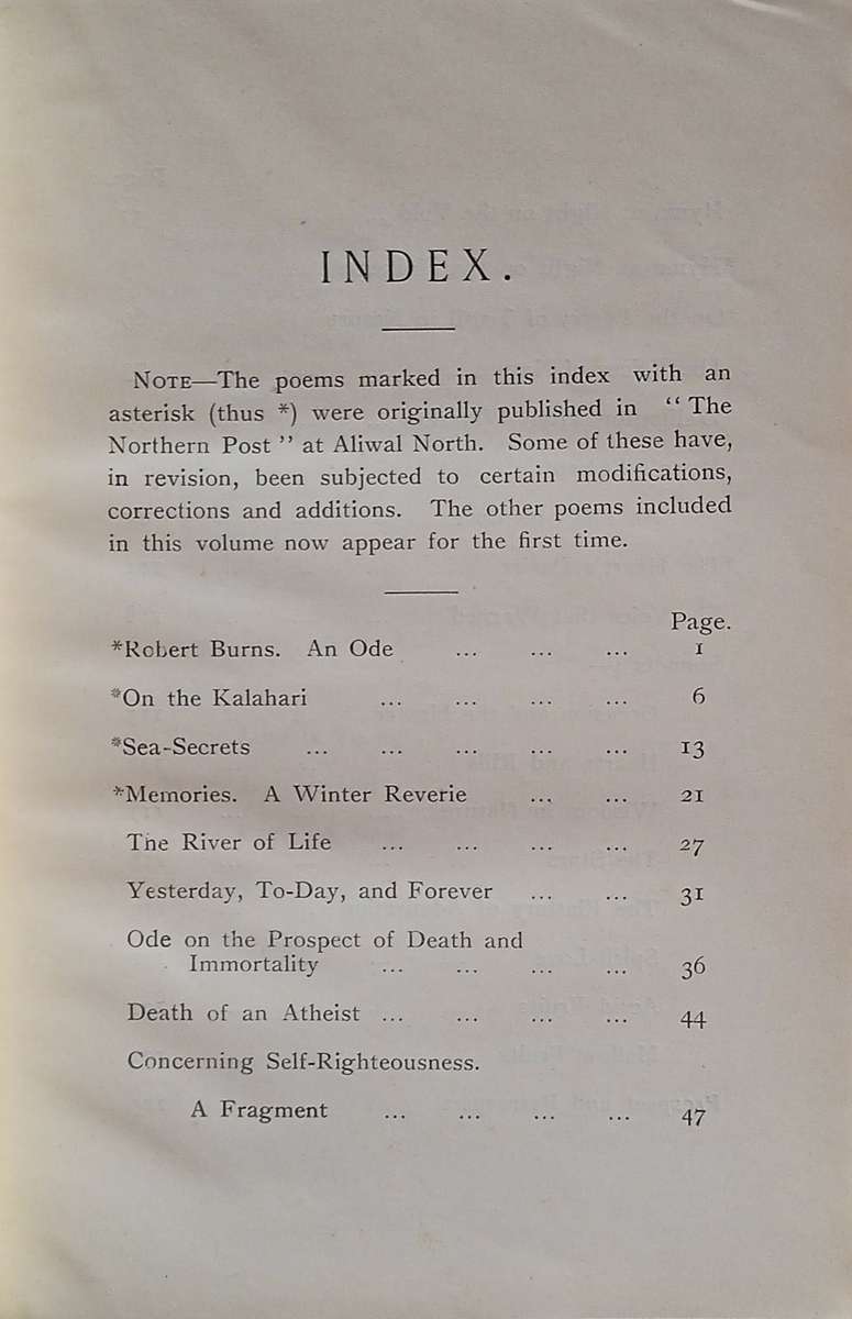 Mona's Lament and Other Poems | By a Cape Colonist (Robert James T. Jefferson)
