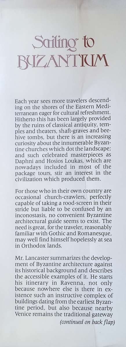 Sailing to Byzantium: An Architectural Companion | Osbert Lancaster