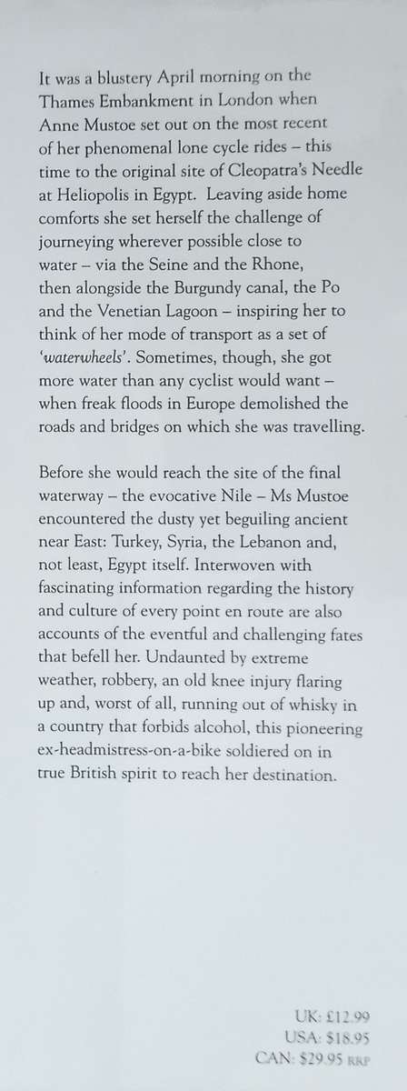 Cleopatra's Needle: Two Wheels by the Water to Cairo | Anne Mustoe