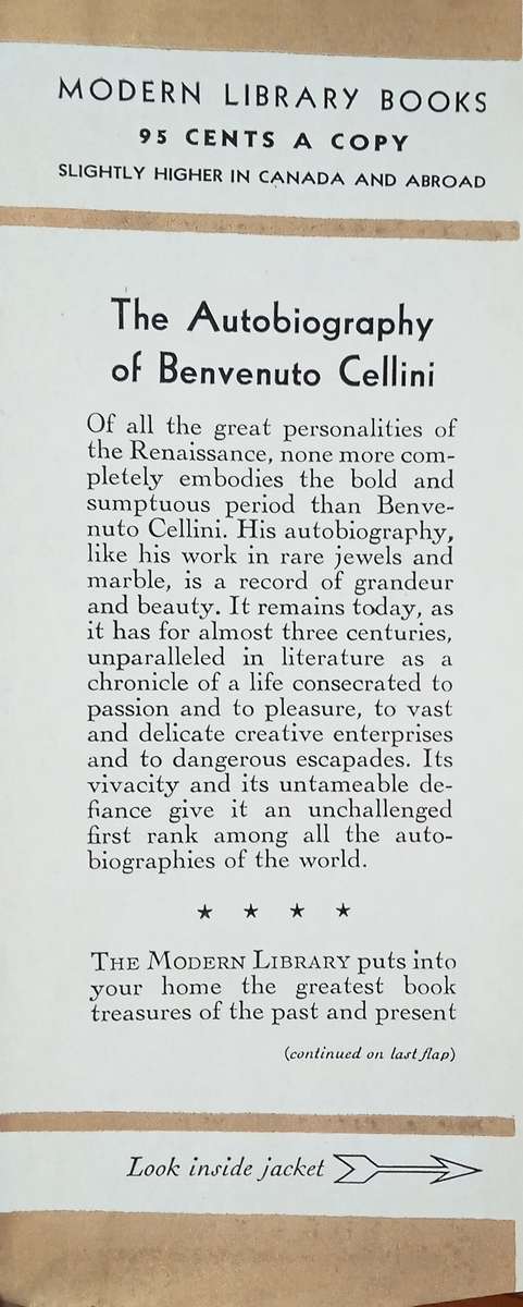 The Autobiography of Benvenuto Cellini | Translated by John Addington Symonds