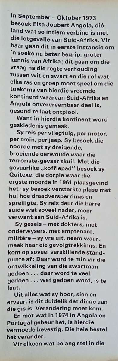 Die Nuwe Afrikaan: 'n Reis deur Angola [Afrikaans] | Elsa Joubert