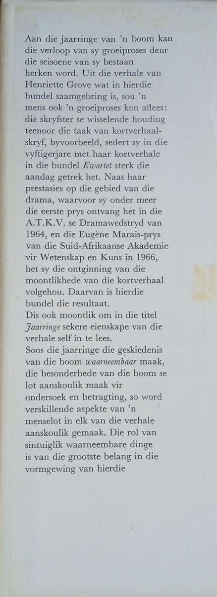 Jaarringe: 12 Kortverhale [Afrikaans] | Henriette Grové