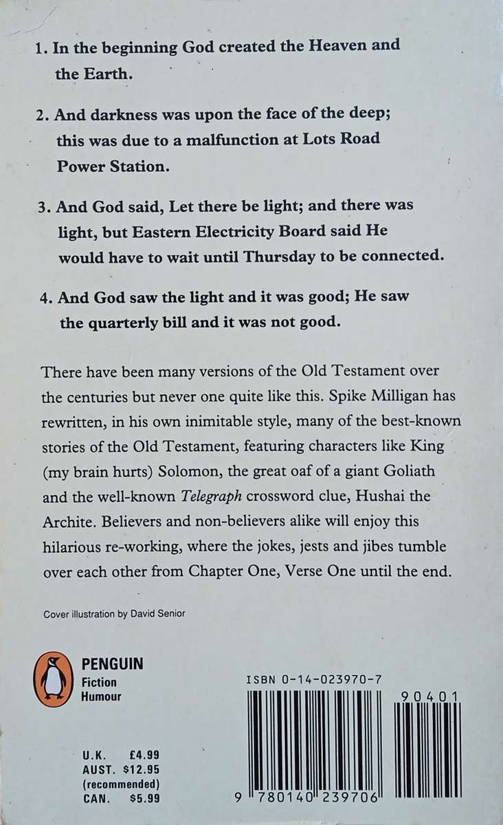 The Bible According to Spike Milligan: The Old Testament | Spike Milligan