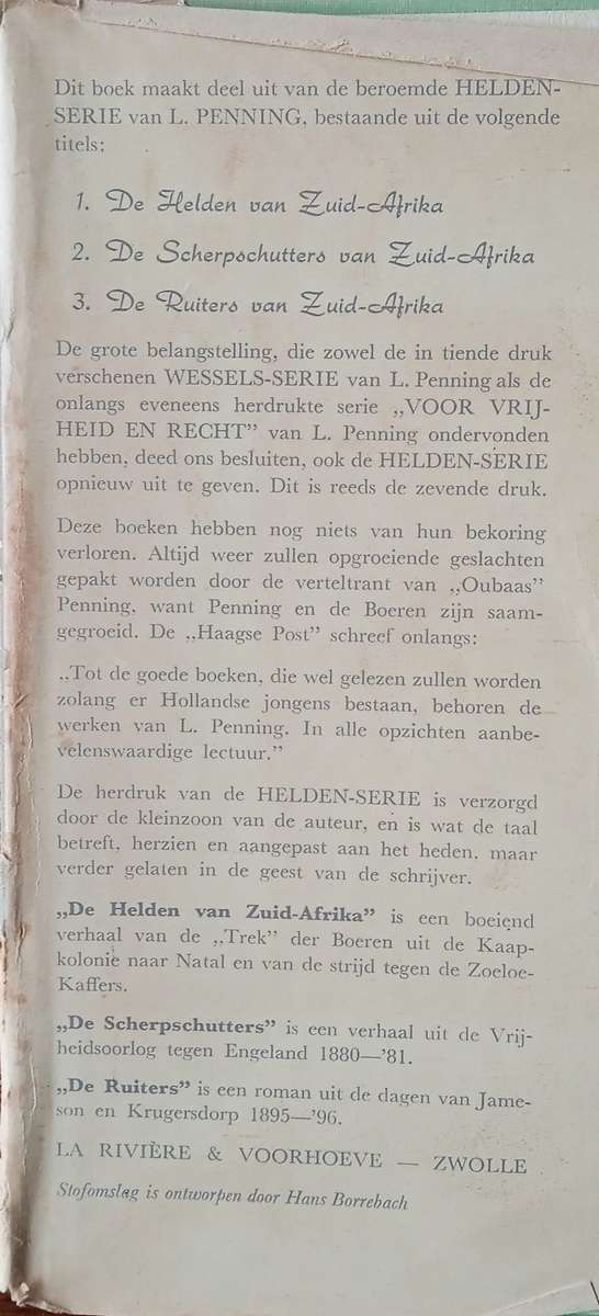 De Helden van Zuid-Afrika [Dutch] | L.Penning