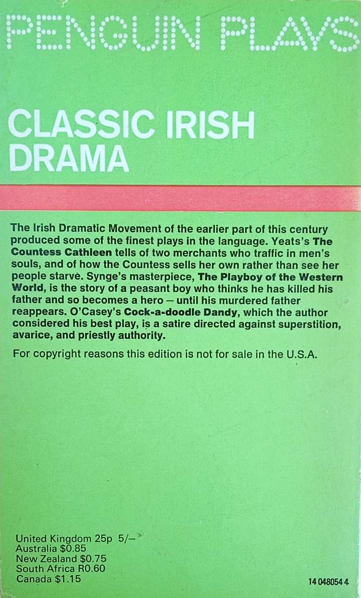 Classic Irish Drama | W.A. Armstrong