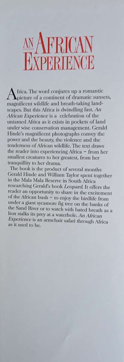 An African Experience | Gerald Hinde and William Taylor