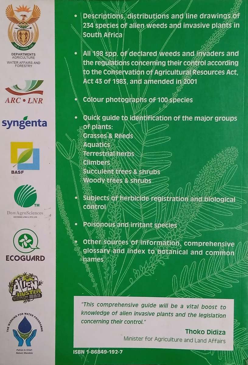 Alien Weeds and Invasive Plants: A Complete Guide to Declared Weeds and Invaders in South Africa ...