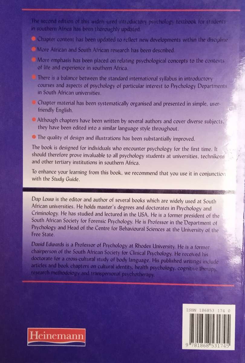 Psychology: An Introduction for Students in Southern Africa | D.A. Louw, D.J.A. Edwards