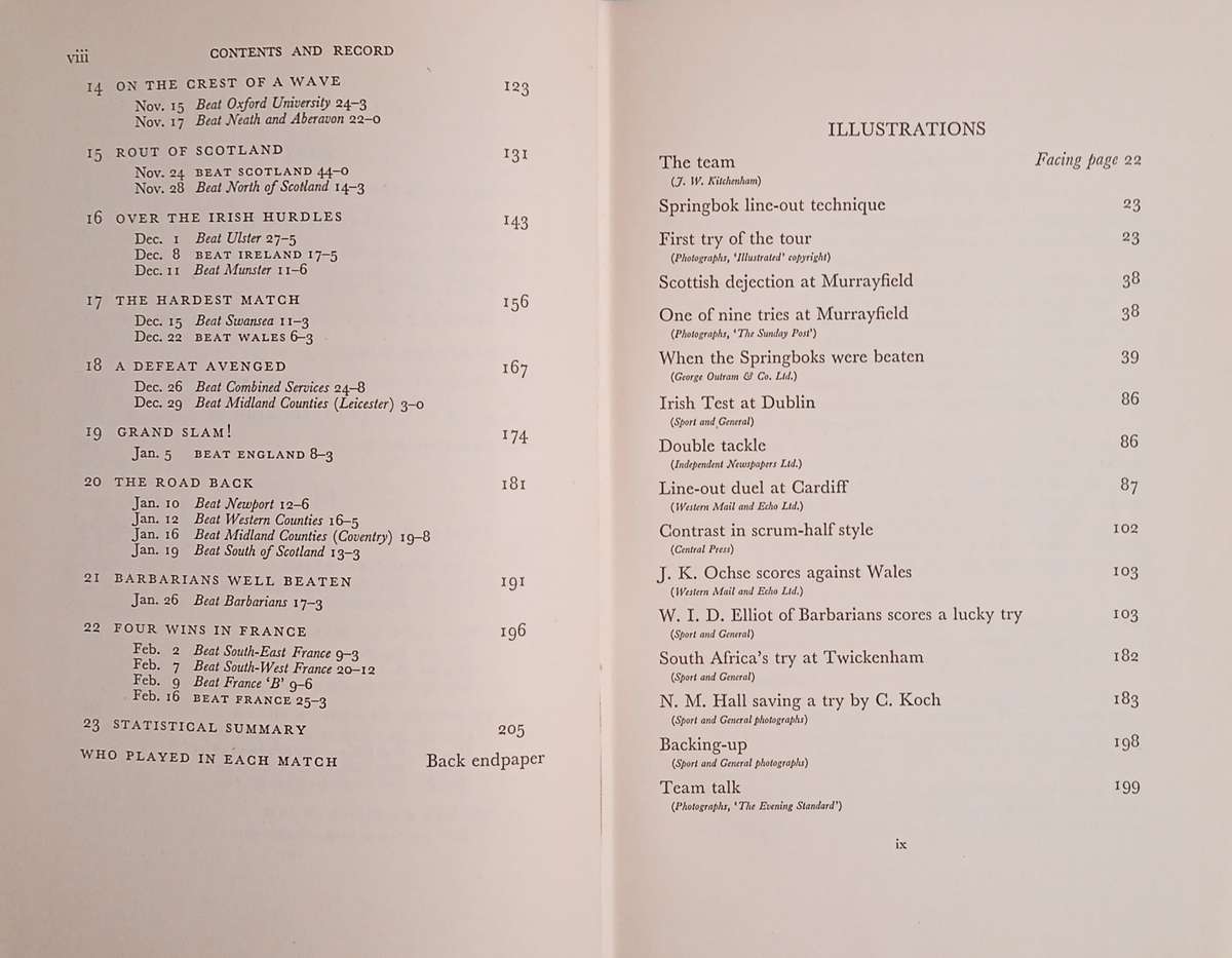 The Fourth Springboks 1951-1952 | R.K. Stent