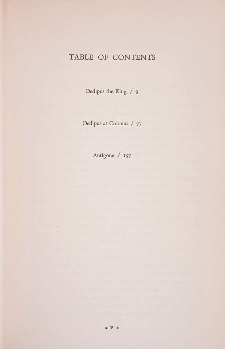 The Complete Greek Tragedies: Sophocles 1 | David Greene & Richmond Lattimore (eds.)