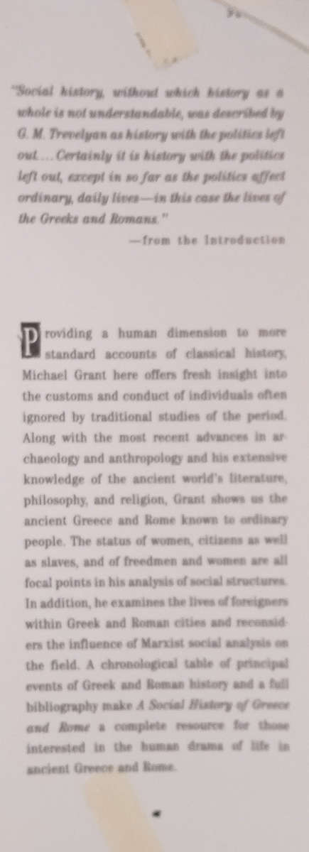 A Social History of Greece and Rome | Michael Grant