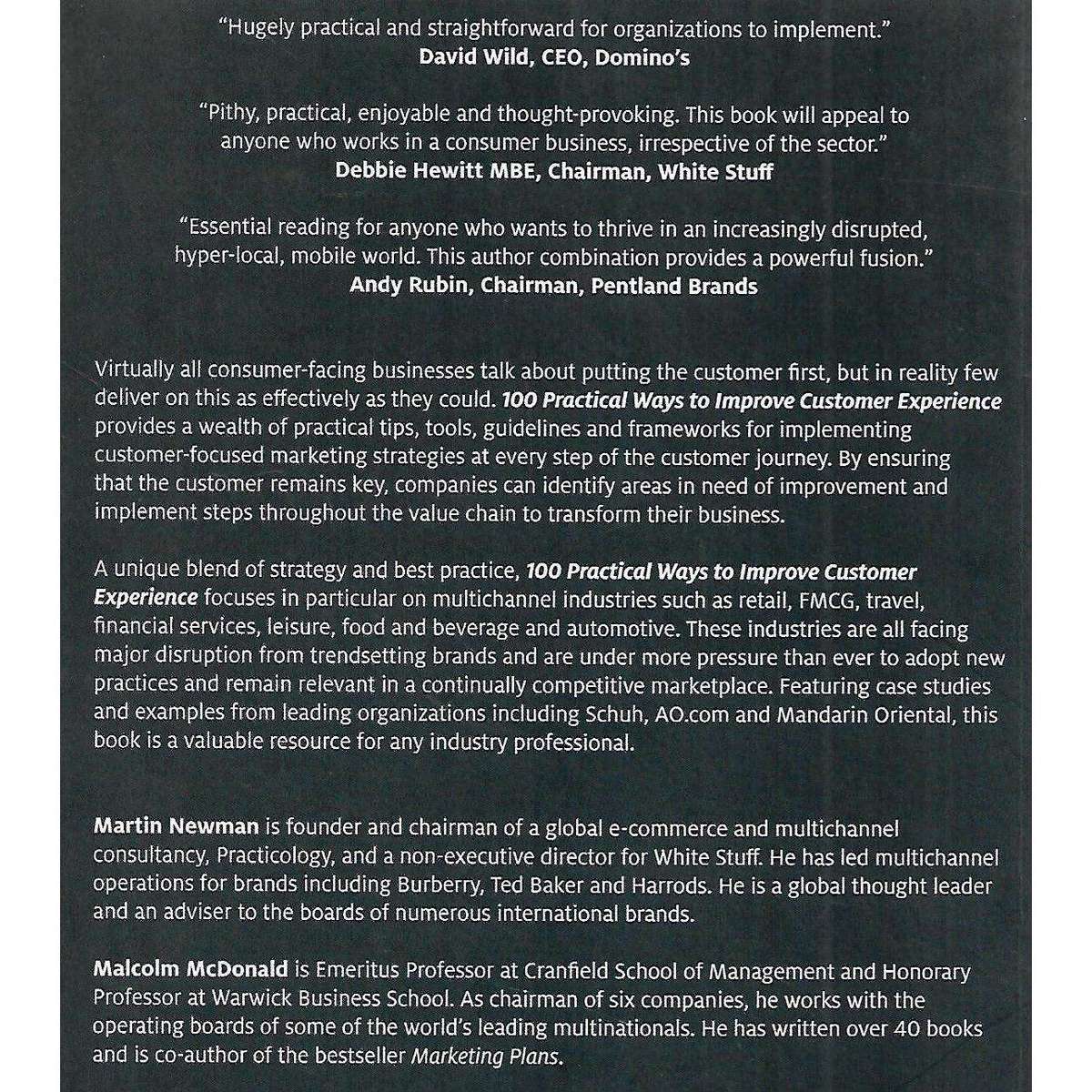 100 Practical Ways to Improve Customer Experience | Martin Newmam & Malcolm McDonald