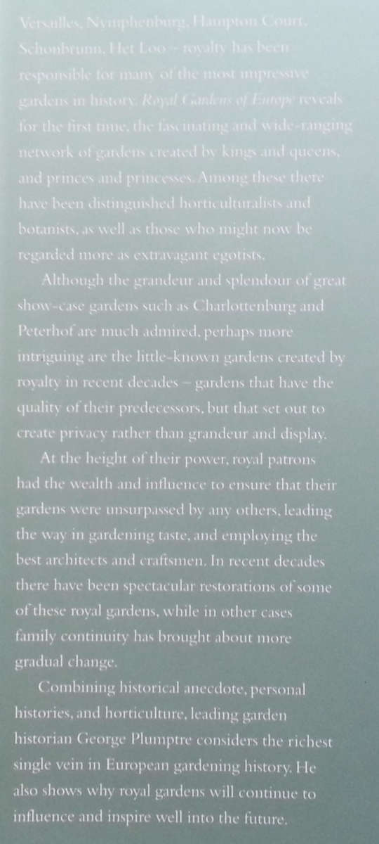 Royal Gardens of Europe | George Plumptre