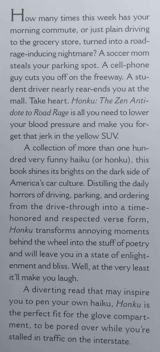 Honku: The Zen Antidote to Road Rage | Aaron Naparstek