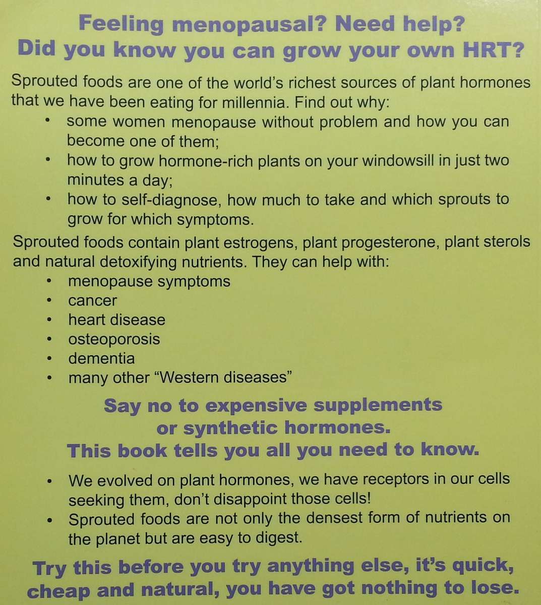 Grow Your Own HRT: Sprout Hormone-Rich Greens in only Two Minutes a Day | Sally J. Duffell