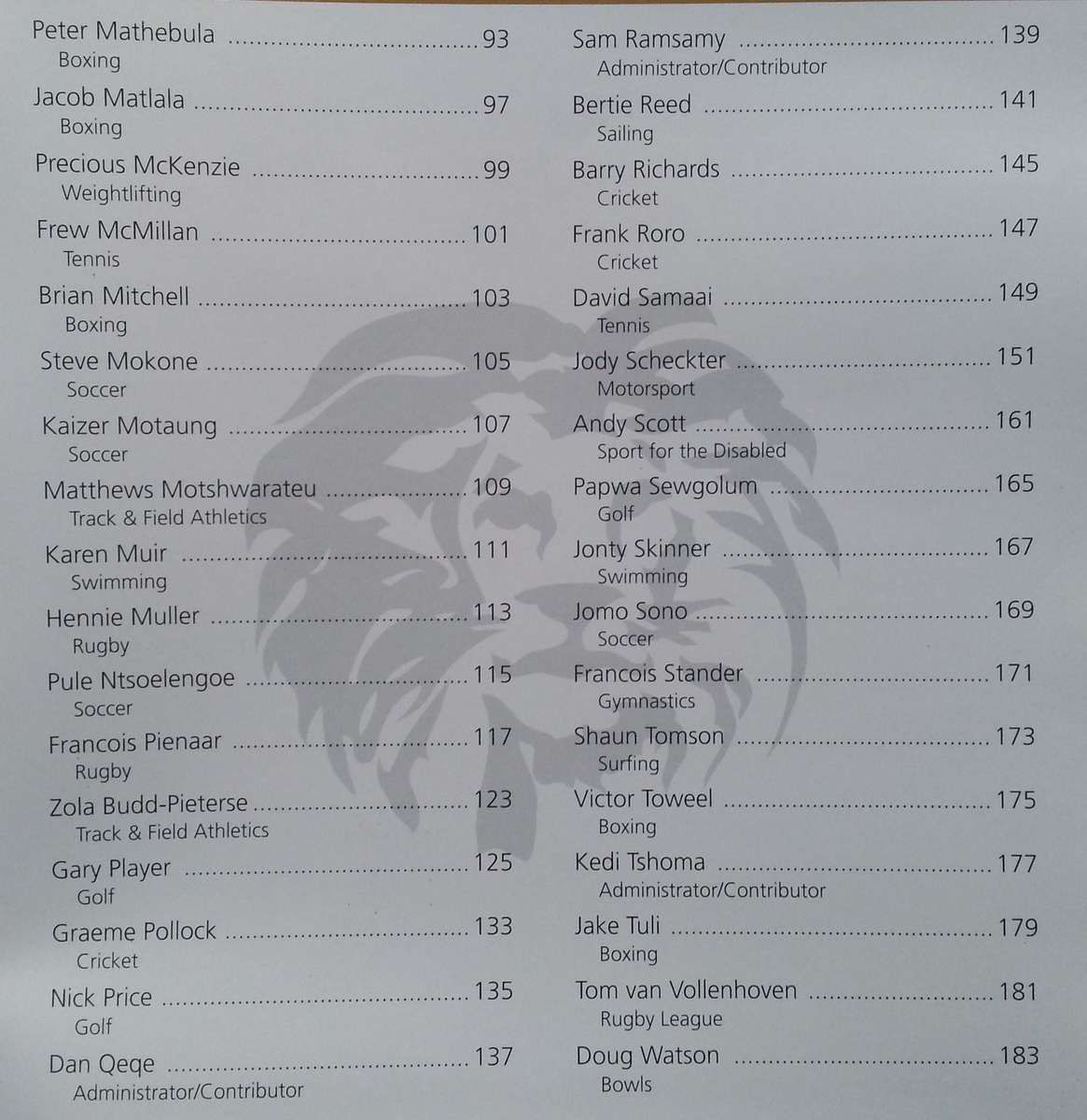 South African Sport Hall of Fame Yearbook 2006 | Peter Davies (Ed.)